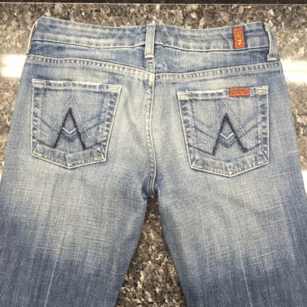 7 for all mankind jeans A rhinestones pockets